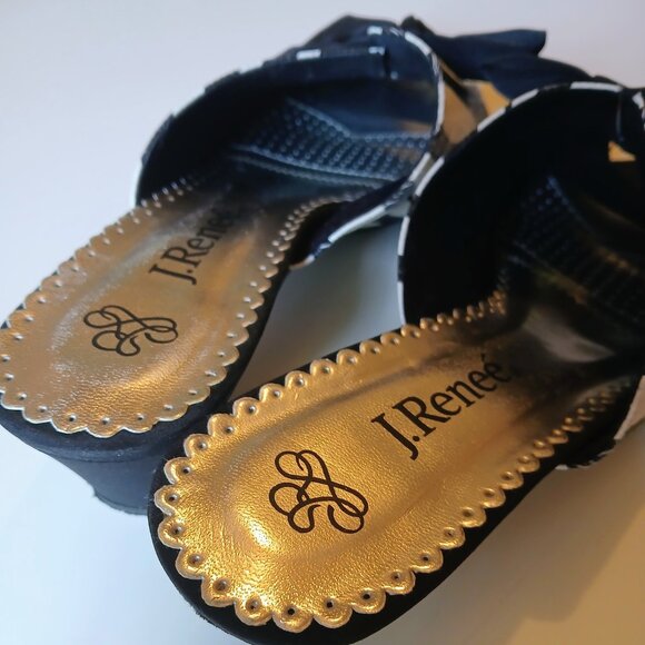 GUC J. Renee Sarika Zebra Print Heel Women's Size 11W 11W - Picture 6 of 6